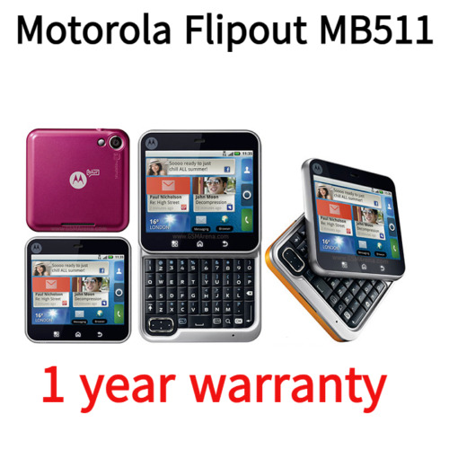 Original Smartphone Motorola Flipout MB511 MB-511 3G QWERTY Mobile Phone