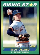 1992 Score Rising Stars Scott Aldred Rookie Detroit Tigers #41