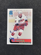 1999-00 PACIFIC PARAMOUNT JEFF O’NEILL HOLOGRAPHIC EMERALD GREEN #ed 31/99