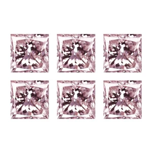 0.14 Ct Phenomenal Square 1.5 MM 100% Natural Fancy Pink Argyle Pink Diamond !! - Bild 1 von 5