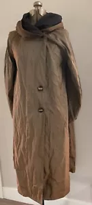 Mycra Pac Donatella Long Coat, Reversible, Black/Brown, Size 0/P, US6-8 - Picture 1 of 12