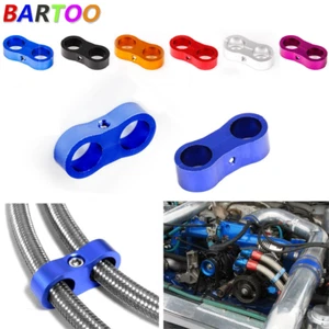 4PCS AN6/AN8/AN10 Braided Hose Separator Wire Clamp Fastener Fuel Oil Lines - Picture 1 of 13