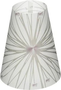 Pantalla de vidrio de vino de papel de luz de té de vitela Royal Designs gris Starburst, juegos de 60 - Imagen 1 de 2