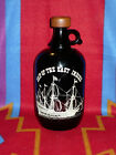 Brown Amber Jug Ship Of The East Indies Bar Wear Glass Clean,No Cracks No Chips
