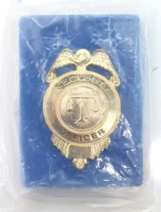 Gemsco Metal Security Officer Badge Silver Justice Scales - Picture 1 of 2
