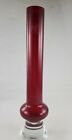 Waterford Crystal Marquis Samba Dark Red Garnet Large Crystal Vase Signed 2004