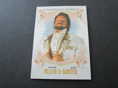 2021 Topps WWE Heritage Million Dollar Man Ted DiBiase Allen & Ginter Card AG-15 - Image 1 of 2