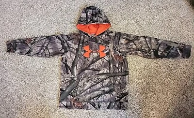 Under Armour Lined Mossy Oak Camo Youth  XL Pullover VGC - Image 1 of 4