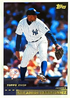 Orlando Hernandez - 2000 Topps #285 - New York Yankees Baseball Card - Image 1 of 2
