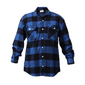 Camisas de franela a cuadros de búfalo Rothco 4739 extra pesadas (elige tallas) - Imagen 1 de 6
