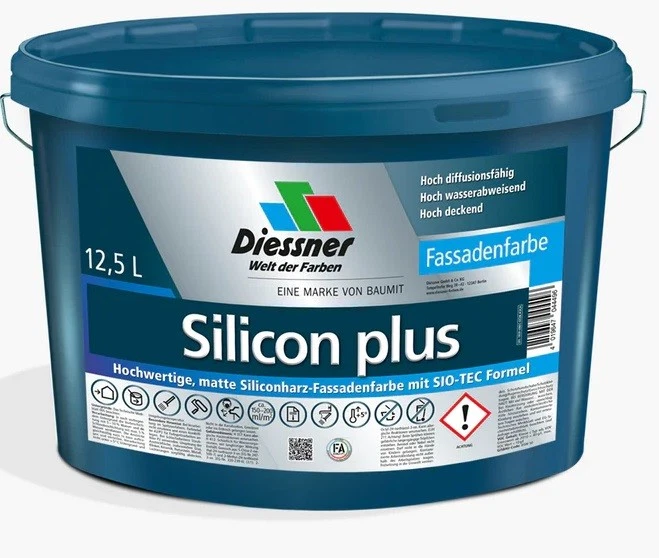 Diesco Silicon Plus Fassadenfarbe 12,5 Liter Wandfarbe - Bild 1 von 1