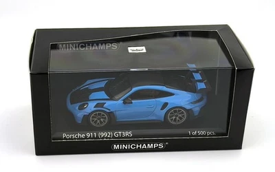 PORSCHE 911 992 GT3 RS RIVIERA BLUE 2023 MINICHAMPS 410062107 1:43 WEISSACH - Immagine 1 di 4