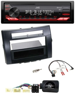 JVC Bluetooth USB DAB Lenkrad Autoradio für Toyota Corolla Verso 04-07 schwarz - Bild 1 von 4