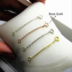 Pulsera de seguridad extensora eslabón de cadena bloqueo de resorte oro rosa 1,2" - Imagen 1 de 1