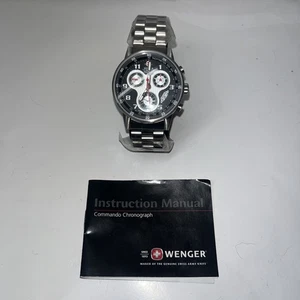 Wenger Swiss Military 7912X/T Commando Chronograph schwarzes Zifferblatt Herrenuhr - Bild 1 von 6