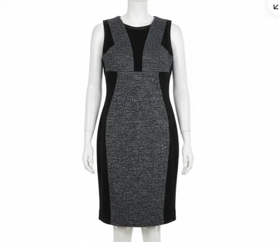 Vestido Yoana Baraschi Mujer 12 Gris Negro Amarillo Mármol Funda Carrera Negocios Foto 1 de 4