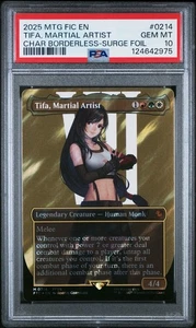 PSA 10 Magic the Gathering Tifa, Martial Artist Surge Foil 214 Final Fantasy - Picture 1 of 2