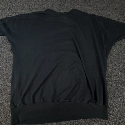 Vtg Sunbelt Sportswear Sweatshirt Womens One Size Black Crewneck Batwing Dolman - Image 1 of 4