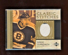 2002-03 Upper Deck Classic Portraits Starring Cast Jersey Sergei Samsonov *S7130