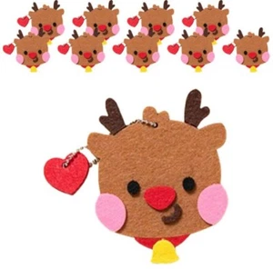 Fare Ricordi di Natale Specchio a Mano Rudolph 10 Set - Foto 1 di 1