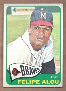 1965 Topps HIGH #383 FELIPE ALOU NEAR MINT CONDITION