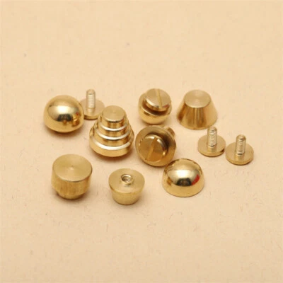 20 x Leather Craft Solid Brass Screw Luggage Punk Nail Stud Rivets Accessories - Image 1 of 4