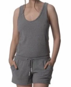 Kit & Ace Romper sz 2 women raglan fleece sweatshirt gray grey cotton cashmere - Picture 1 of 6