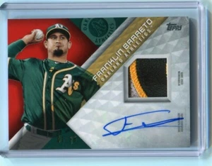 2018 Topps Franklin Barreto Material Auto Autograph Red Parallel #1/25 - READ!!! - Picture 1 of 2