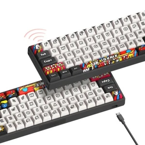 Iqunix F65 Graffiti Diary Mechanical Keyboard - RGB /TTC Holy Panda Switch NEW - Bild 1 von 4