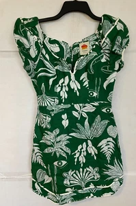Farm Rio Forest Soul grünes kurzärmliges Minikleid DAMEN GRÖSSE XS XSMALL NEU - Bild 1 von 7