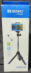 Benro Smart Mini Trípode y Palo Selfie para Smartphones en Blanco y Verde - Imagen 1 de 8