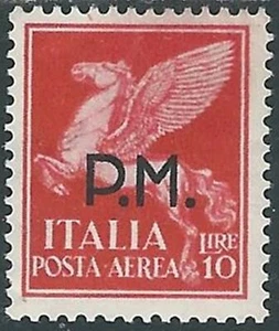 1942 REGNO POSTA MILITARE POSTA AEREA 10 LIRE MH * - RB15-2 - Picture 1 of 1