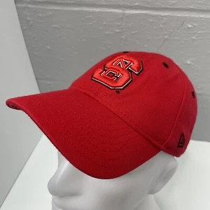 NC STATE WOLFPACK Hat Cap Fitted Closure Size 7-1/8 Red New Era NCAA - Picture 1 of 10