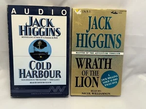 Wrath of the Lion & Cold Harbour Set of 2 by Jack Higgins Audio Cassettes - Picture 1 of 5