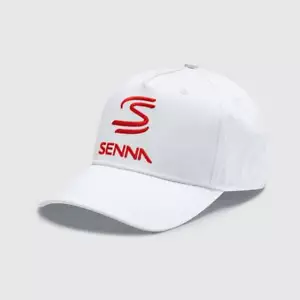 Ayrton Senna SS Logo Hat White - Picture 1 of 1
