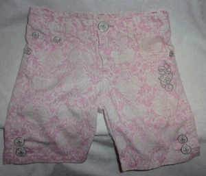 FUBU Pink & White with Silver Embellishment Shorts Girl’s Size 4 - Picture 1 of 5