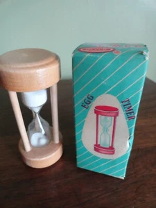 Vintage NEVCO Wood & Glass Kitchen Egg Timmer Japan New in Orginal Box - Picture 1 of 3