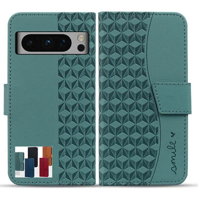 Leather Magnetic Flip Wallet Cover Case For Google Pixel 6 7 8 Pro 7A 6A 4A 5A - Image 1 of 4