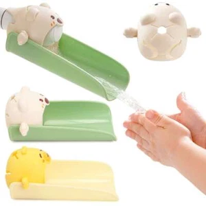 Cute Silicone Faucet Extender For Kid to Wash Hand Cartoon Water Faucet Extender - Picture 1 of 14