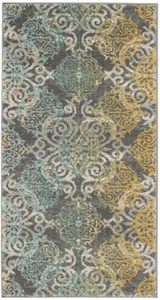 Grey / Ivory Safavieh Power Loomed Evoke Area Rugs - EVK230D - Picture 1 of 27