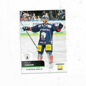DEL Playercard  18/19 - Mark Cundari - Eisbären Berlin #031 - Villacher SV