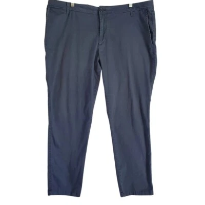 Pantalones chinos Armani Exchange A|X P45 para hombre calce ajustado azul marino elástico algodón 40S Foto 1 de 4