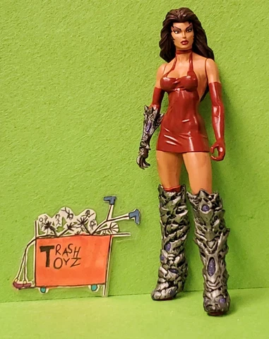 SARA PEZZINI AS WITCHBLADE ACTION FIGURE SCULPTED BY CLAYBURN MOORE RED DRESS Cover