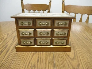Vintage Italian Gold Gilt Florentine Wood Jewelry Box music box Apco Japan - Picture 1 of 12