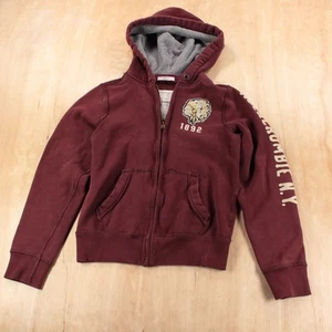 vtg y2k abercrombie Muscle Fit full zip hoodie sweatshirt YOUTH BOYS LARGE tag - Picture 1 of 6