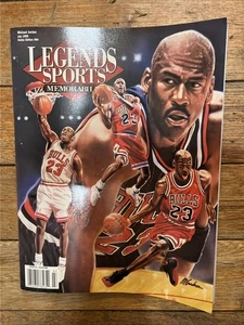 1998 July Legends Sports Memorabilia Magazin Michael Jordan #84 mit ungeschnittenem Blatt - Bild 1 von 6