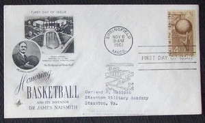 USA FDC SC #1189 HONORING BASKETBALL 1961 Art Craft Cachet. - Picture 1 of 1