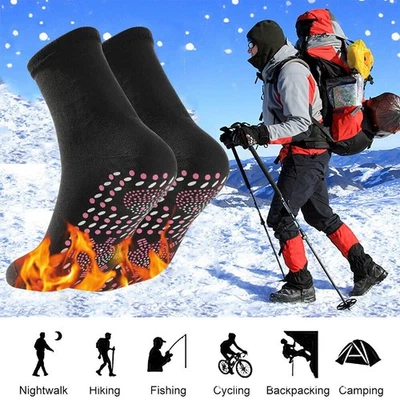 LYN Beheizbare Socken Selbstheizende Beheizte Socken Fußwärmer Unisex Ski Heizsocken