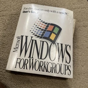 Microsoft Windows Operating System FOR WORKGROUPS with 3.5" Floppy Disks - Picture 1 of 8