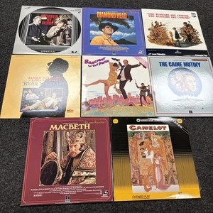 Laser Disc Lot Of 8 Classic Movies, Laserdisc LD - Foto 1 di 12
